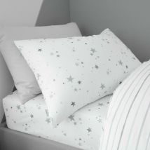 Bianca - Stars Duvet Cover Set Grey Junior Toddler 100% Cotton