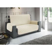 Copridivano Antimacchia Antiscivolo Trapuntato Impermeabile Pitonato Imperiale 2 Posti Panna - Biancheriaweb