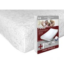 BIANCHERIAWEB Coprimaterasso Elasticizzato 90x200cm con Maxi Angoli 27cm, Proteggi Materasso in Spugna Jacquard, Modello Elegance, Coprimaterasso