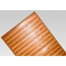 Tappeto Bamboo Degradè Arancio, Passatoia cucina 50x290 cm, Tappeto cucina antiscivolo 100% Bambù, Corsia per cucina in materiale resistente, Non