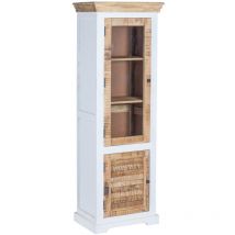 Bianco Solid Mango Wood Bookcase - White