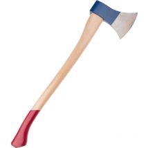 Müller Hochleistungsaxt Biber – 70 cm Hickory-Stiel – Kopfgewicht 1000 g – Ideal für Fällarbeiten und Forstarbeiten