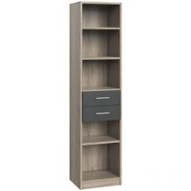 Calicosy - Biblioteca 5 estantes y 2 cajones - L48 x H197 cm