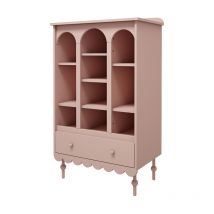 Bibliothèque 1 tiroir Wood Luck Babushka Rose