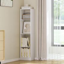 Bibliothèque, 4 Niveaux Meuble de Rangement, Étagère, pour Bureau