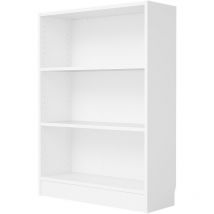 Kit bibliothèque cm. 80x26x107h blanc - Séjour