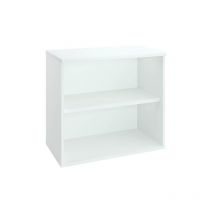 Sans Marque - Bibliothèque basse h 73 x l 80 cm blanc – Arch - Maxiburo