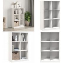 Vidaxl - Bibliothèque blanc 70x33x110 cm bois massif de pin - Bibliothèque Blanche - Bibliothèque Design - Bibliothèque Bois Massif - Bibliothèque