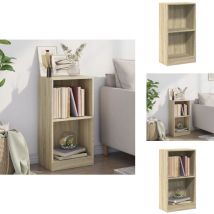 Bibliothèque Chêne sonoma 40x24x75 cm Bois d'ingénierie - Étagère à Livres - Étagères à Livres - Étagère - Étagères