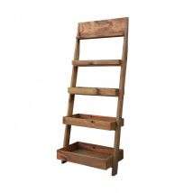 Meubletmoi - Bibliothèque échelle 200 cm en bois massif recyclé - chalet