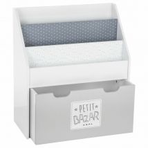Atmosphera Créateur D'intérieur - Bibliothèque enfant avec bac de rangement à roulettes Atmosphera - Gris