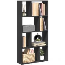 Bibliothèque, Étagère de Rangement, Meuble Étagère noir 60x20x120 cm bois d'ingénierie WFE748535 Maison Chic