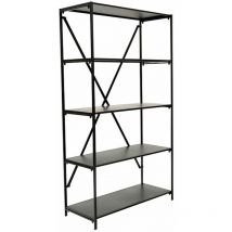 Intempora - Bibliothèque design 5 plateaux de rangement en Métal