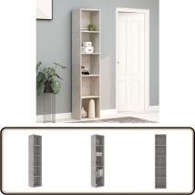 Bibliothèque Gris béton 40x30x189 cm Bois d'ingénierie - Bibliothèque - Bibliothèque Moderne - Bibliothèque Gris - Bibliothèque Design - Étagère