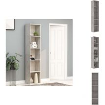 Vidaxl - Bibliothèque Gris béton 40x30x189 cm Bois d'ingénierie - Bibliothèque - Bibliothèque Moderne - Bibliothèque Gris - Bibliothèque Design