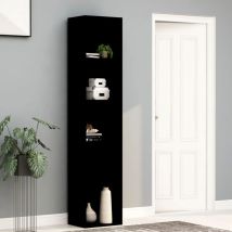 Jinlefu - Furniture Limited - Bibliothèque Noir 40x30x189 cm Bois d'ingénie