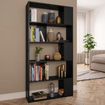 Jinlefu - Furniture Limited - Bibliothèque/Séparateur de pièce Noir Bois