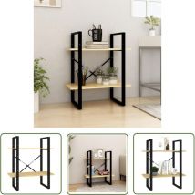 Jinlefu - Furniture Limited - Bibliothèque à 2 niveaux 60x30x70 cm Bois de