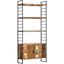 Jinlefu - Furniture Limited - Bibliothèque 4 niveaux 80x30x180 cm Bois soli