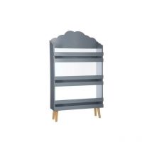 Bibliothèque Enfant En Bois Nuage Atmosphera Gris