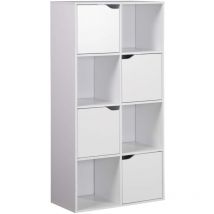 Bibliothèque Rebecca Mobili Lissan 119x60x29 Aggloméré Blanc Moderne