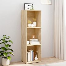 Skm Bibliothèque/Meuble tv Chêne sonoma 36 x 30 x 114 cm Aggloméré