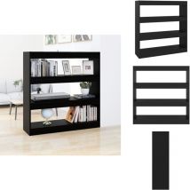 Bibliothèque/Séparateur de pièce Noir 100x30x103 cm - Bibliothèque - Meuble Rangement - Étagère - Séparateur De Pièce - Mobilier Intérieur