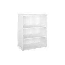 Sans Marque - Bibliothèque basse bois h 100 x l 80 cm blanc – Arch - Maxiburo