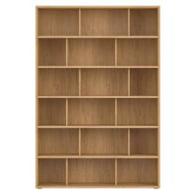 Miliboo - Bibliothèque scandinave finition bois clair chêne L140 cm epure