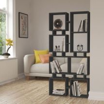 Webmarketpoint - Libreria Bifacciale Antracite 79x166,5