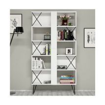 Azura Home Design - Bibliothèque extra 90 cm blanc