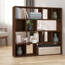 Bonnevie - Bibliothèque Étagère de Rangement - pour Bureau Salon Chambre Cuisine Chêne marron 105x24x102 cm BV677759