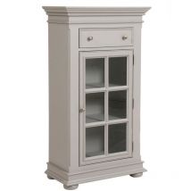 Bibus 1 Porte Vitrée - Bois-MDF - Blanc - Interior's