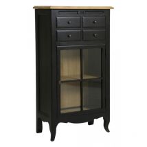 Bibus Vitré - Bois-MDF - Noir - Interior's