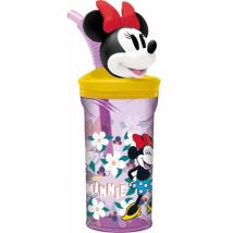 Bicchiere Con Cannuccia Minnie Mouse Sunshine 360 Ml