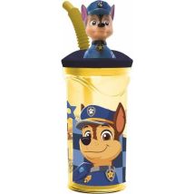 Bicchiere Con Cannuccia The Paw Patrol Boy Rescue Pups 360 Ml 3d