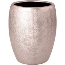 Bicchiere serie glitter in ceramica rosa ramato
