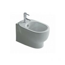 Bidet M2 sospeso salvaspazio cm. 46x35 bianco lucido di Ceramica