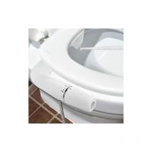 Bidet Aufsatz Abs Ultra Slim Bidet-wc-aufsatz Mit Doppeldüse Toilettendusche Nicht Elektrisches Sanftes Spülen Po-dusche Für Alle Personen, Weiß(typ B