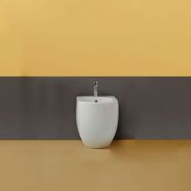 Bidet Flo filomuro salvaspazio cm. 48x36 in ceramica bianco