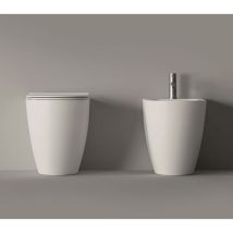 Bidet A Terra Alice Ceramica "form" Bianco Opaco