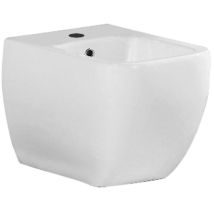 RAK Ceramics – Bidet sospeso in porcellana bianca con fissaggio nascosto – Altezza 34 cm, Larghezza 33,7 cm, Profondità 52,5 cm