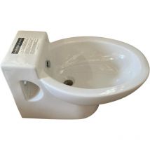 Bidet sospeso la fonte monoforo bianco lucido