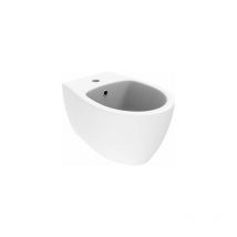 Bidet sospeso lungo 51 cm bianco opaco con troppo pieno Ercos Kite BCKTEOBIDE0001 Bianco opaco