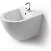 Bidet Sospeso Rotondo In Ceramica Colore Bianco Folk