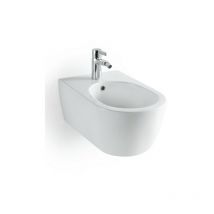 BERNSTEIN - Bidet suspendu de qualité supérieure CH2019V - Accessoires en option Avec siphon, Sans raccord d'écoulement, Sans raccord