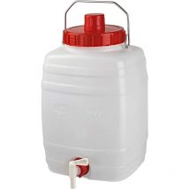 ICS - Orework Bidón plástico rectangular Ref 87+ Grifo 10 Lt