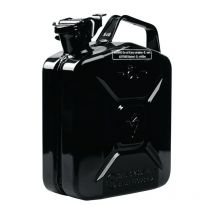 Bidon d'essence 5l tôle d'acier noir ral 9005 0,9mm L230xL120xH310mm Valpro