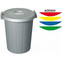 Bidon für eine separate Sammlung mit Deckel und grauen Griffen - 50 Lt.