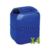 Negomix - Lot De 3x Bidon Jerrican Plastique 25 Litres Bleu
